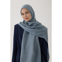 Valentino Orlandi VO Logo Serisi Şal - Metalik Mavi