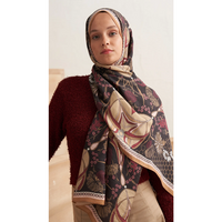 Terra Harmonia Yün İpek Şal - Soft Mürdüm