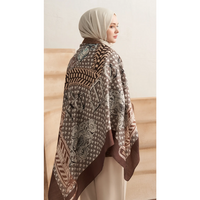 Kamara Yün İpek Omuz Şal - Vizon