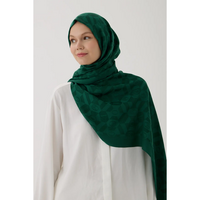 Valentino Orlandi Logo Serisi Monogram Şal - Zümrüt Yeşili