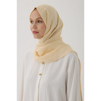 Valentino Orlandi Logo Serisi Monogram Şal - Yağ Sarısı