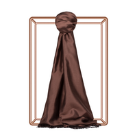 İPEKEVİ ÇİFT TARAFLI İPEK ŞAL - ACI KAHVE 