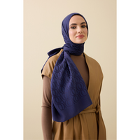 İmannoor Bambunoor Naia Pamuk Şal - Lacivert