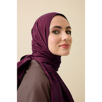 İmannoor Bambunoor Naia Pamuk Şal - Mürdüm