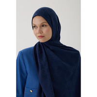 Valentino Orlandi Velora Örgü Desen Şal - Koyu Lacivert