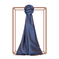 İPEKEVİ ÇİFT TARAFLI İPEK ŞAL - KOT MAVİ 