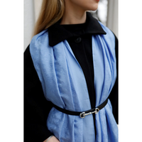 Valentino Orlandi Siena İmza Desen Şal - Mavi