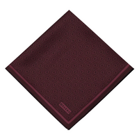 Vakko Monogram Twil Eşarp - Bordo