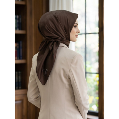 Vissona Düz Twill İpek Eşarp - Resim 3