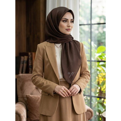 Vissona Düz Twill İpek Eşarp - Resim 2