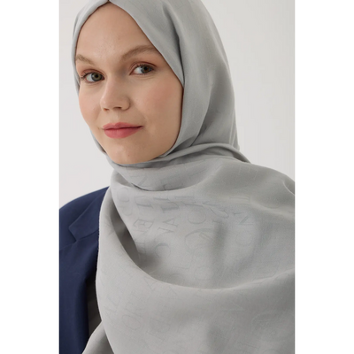 Valentino Orlandi VO Logo Serisi Şal - Açık Gri - Resim 2