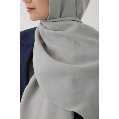 Valentino Orlandi VO Logo Serisi Şal - Açık Gri - Resim 3