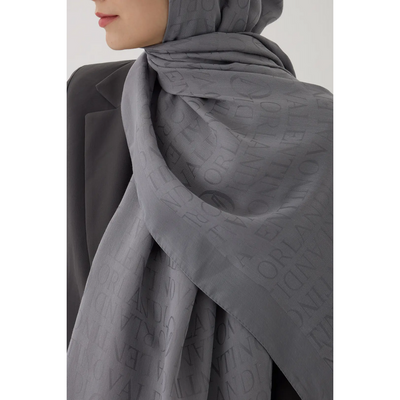Valentino Orlandi VO Logo Serisi Şal - Koyu Gri - Resim 3