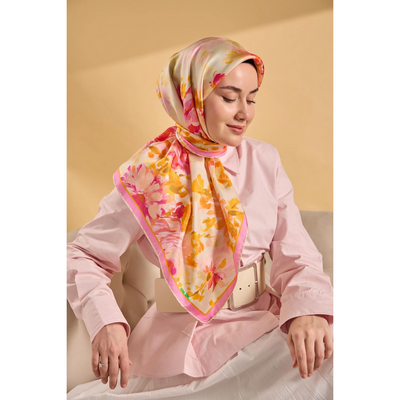 Silk Home Twill İpek Eşarp - 01 - Resim 2