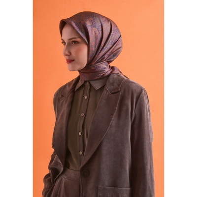 Armine 26-27 Sonbahar Kış Twill İpek Eşarp - 03 - Resim 4