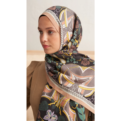 Terra Harmonia Yün İpek Şal - Soft Lila - Resim 2