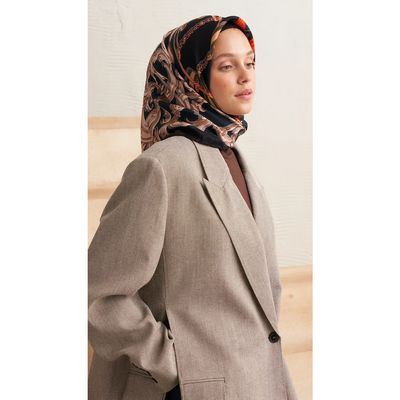 Mareen Sarmaşık Fureya Eşarp - Haki - Resim 2