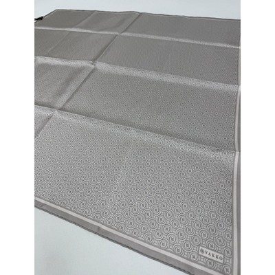 Vakko Monogram Twil Eşarp - Vizon - Resim 2