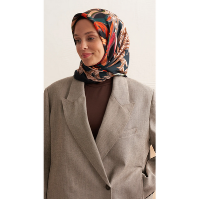 Mareen Sarmaşık Fureya Eşarp - Haki - Resim 1