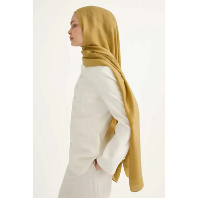 Valor Bahremian Modal Şal - Amber - Resim 2