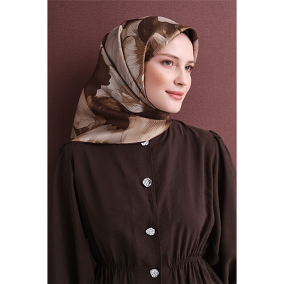 Armine 26-27 Sonbahar Kış Twill İpek Eşarp - 36 - Resim 3