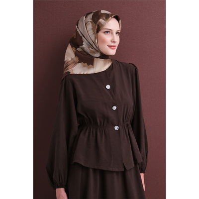 Armine 26-27 Sonbahar Kış Twill İpek Eşarp - 36 - Resim 4