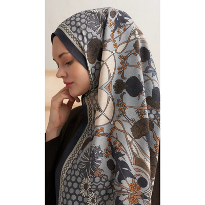 Terra Harmonia Yün İpek Şal - İndigo - Resim 2