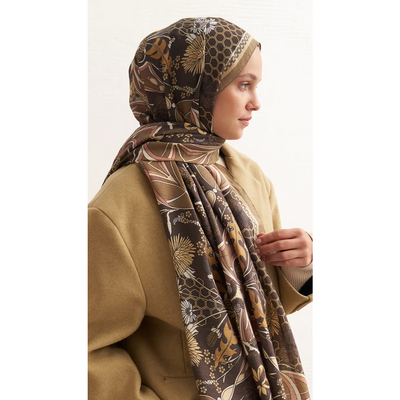 Terra Harmonia Yün İpek Şal - Ada Çayı - Resim 3