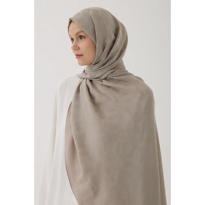 Valentino Orlandi Logo Serisi Monogram Şal - Taş - Resim 2