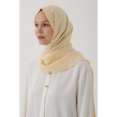 Valentino Orlandi Logo Serisi Monogram Şal - Yağ Sarısı - Resim 1