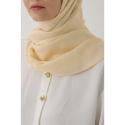 Valentino Orlandi Logo Serisi Monogram Şal - Yağ Sarısı - Resim 3