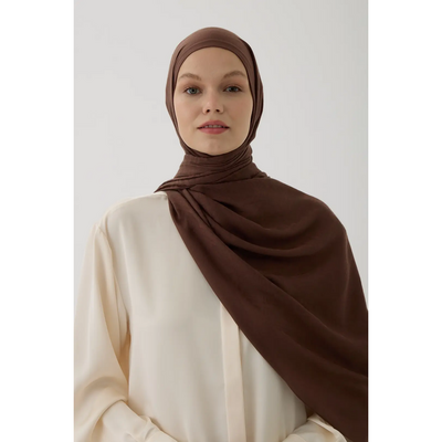 Valentino Orlandi Velora Örgü Desen Şal - Kahve - Resim 1