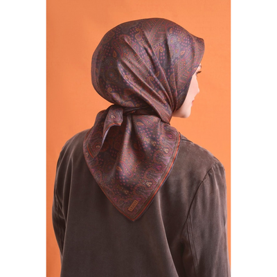 Armine 26-27 Sonbahar Kış Twill İpek Eşarp - 03 - Resim 3