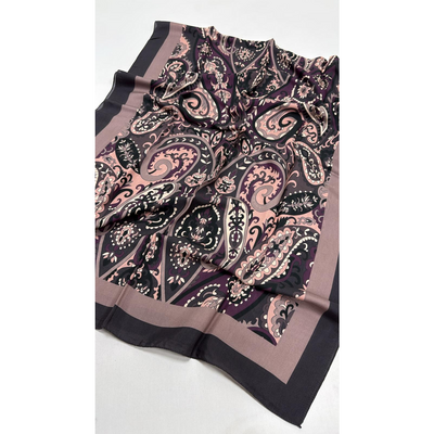 Valentino Orlandi Laura Deseli Şal - Mor - Resim 2