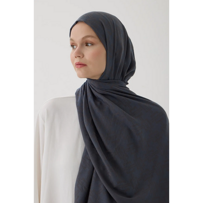 Valentino Orlandi Velora Örgü Desen Şal - Antrasit - Resim 1