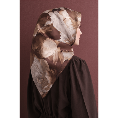Armine 26-27 Sonbahar Kış Twill İpek Eşarp - 36 - Resim 2