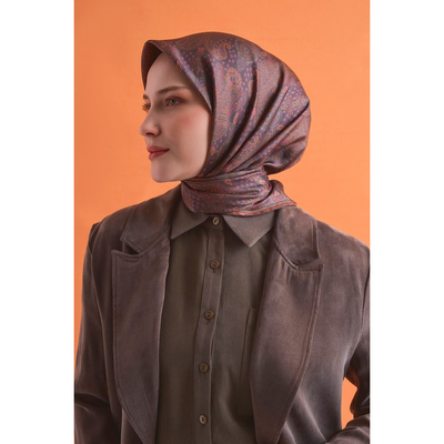 Armine 26-27 Sonbahar Kış Twill İpek Eşarp - 03 - Resim 1
