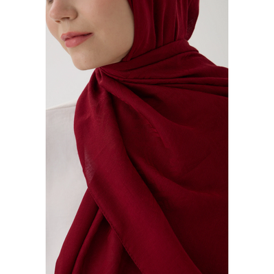 Valentino Orlandi Velora Örgü Desen Şal - Kırmızı - Resim 3