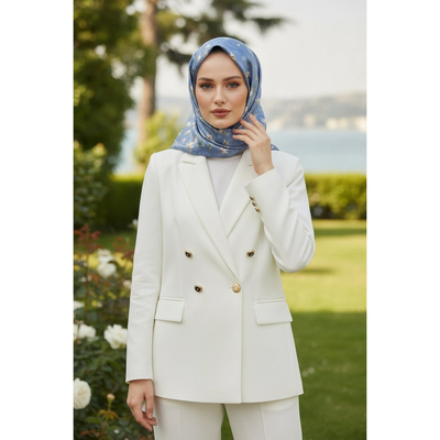 Vissona Twill İpek Eşarp - Resim 2