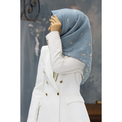 Vissona Twill İpek Eşarp - Resim 3