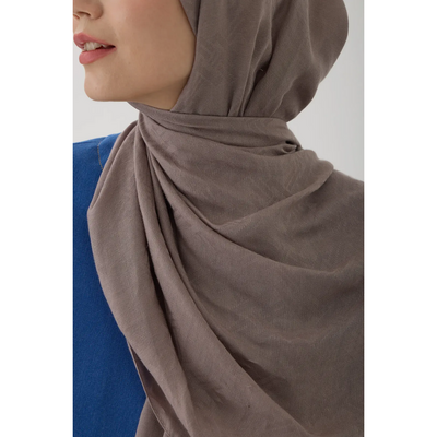 Valentino Orlandi Velora Örgü Desen Şal - Vizon - Resim 3