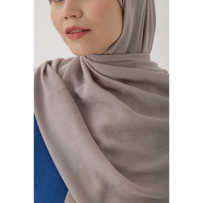 Valentino Orlandi Velora Örgü Desen Şal - Açık Vizon - Resim 3