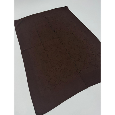 Valentino Orlandi Alia Mermer Desen Şal - Kahve - Resim 1