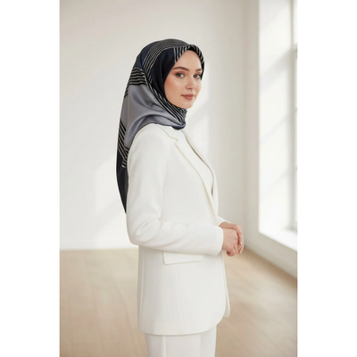 Vissona Twill İpek Eşarp - Resim 2