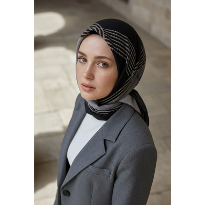 Vissona Twill İpek Eşarp - Resim 4