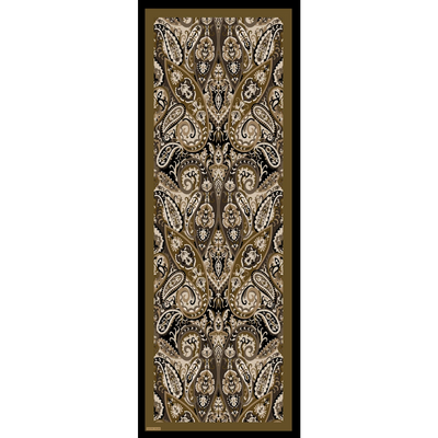 Valentino Orlandi Laura Deseli Şal - Siyah Bej - Resim 1