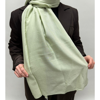 Valentino Orlandi Alia Düz Şal - Su Yeşili - Resim 2