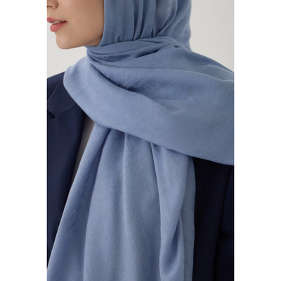 Valentino Orlandi Velora Örgü Desen Şal - Açık Mavi - Resim 2