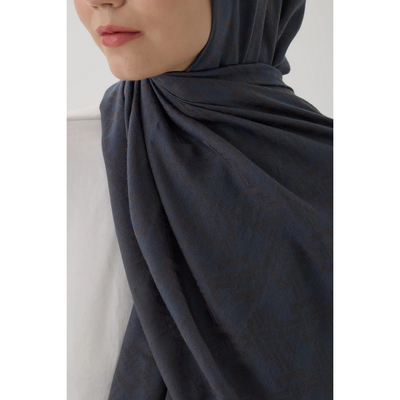 Valentino Orlandi Velora Örgü Desen Şal - Antrasit - Resim 2