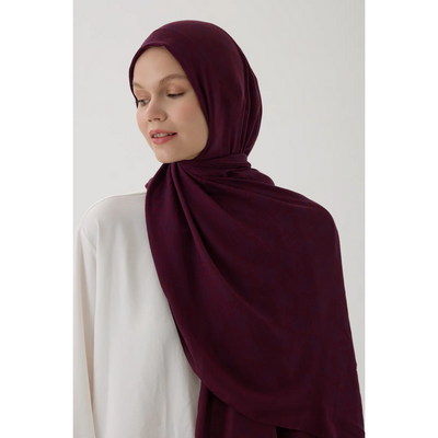 Valentino Orlandi Velora Örgü Desen Şal - Bordo - Resim 1